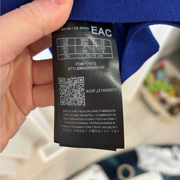 Backless Navy Blue Sweater Dress - Picture 4 of 5